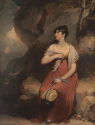 Una donna in un paesaggio